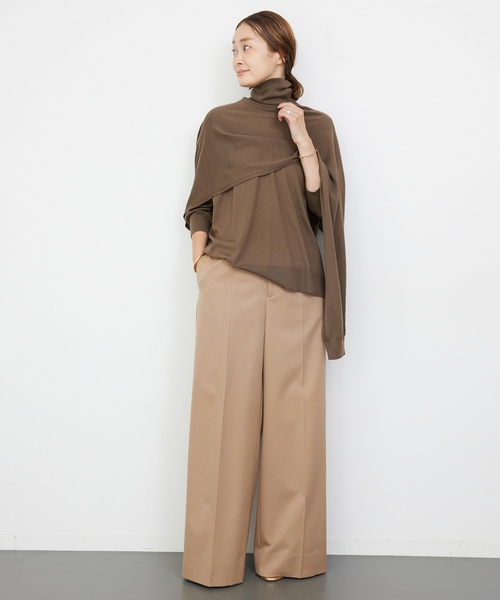 「Deuxieme Classe」 「muse」スラックス 34 ネイビー レディースの画像