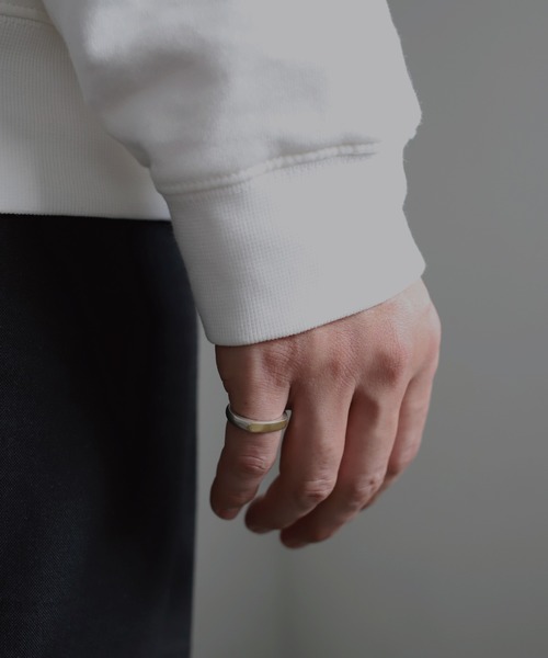 「TEN.」 リング #19 シルバー×ゴールド レディース_画像7