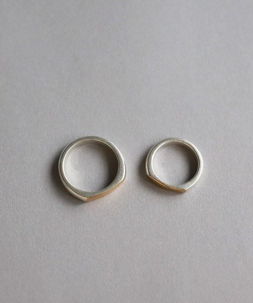 「TEN.」 リング #19 シルバー×ゴールド レディース_画像8