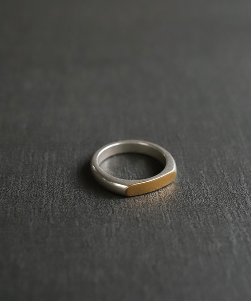 「TEN.」 リング #19 シルバー×ゴールド レディース_画像9