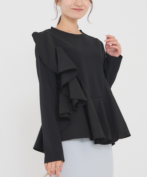 「INCEDE」 長袖カットソー M ブラック レディース_画像9