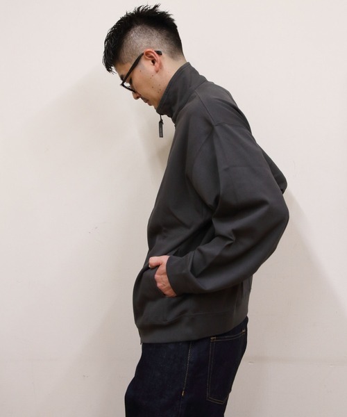 ddim ジップパーカー ブラック GYMPHLEX（ジムフレックス） パーカー ジップアップジャージー ZIP UP