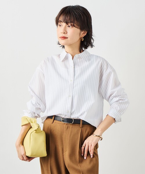 ブラウス シャツ ウォッシャブルベーシックシャツ レディースの画像