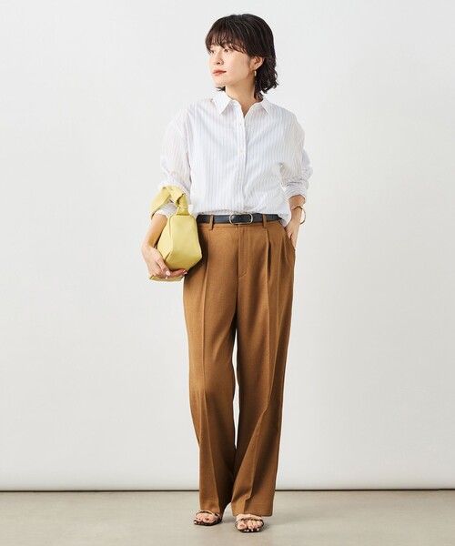 ブラウス シャツ ウォッシャブルベーシックシャツ レディースの画像