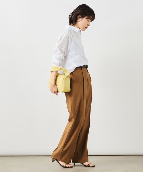 ブラウス シャツ ウォッシャブルベーシックシャツ レディースの画像