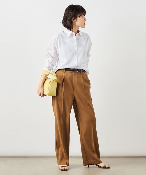 ブラウス シャツ ウォッシャブルベーシックシャツ レディースの画像