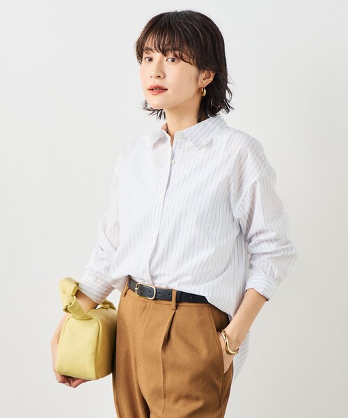 ブラウス シャツ ウォッシャブルベーシックシャツ レディースの画像