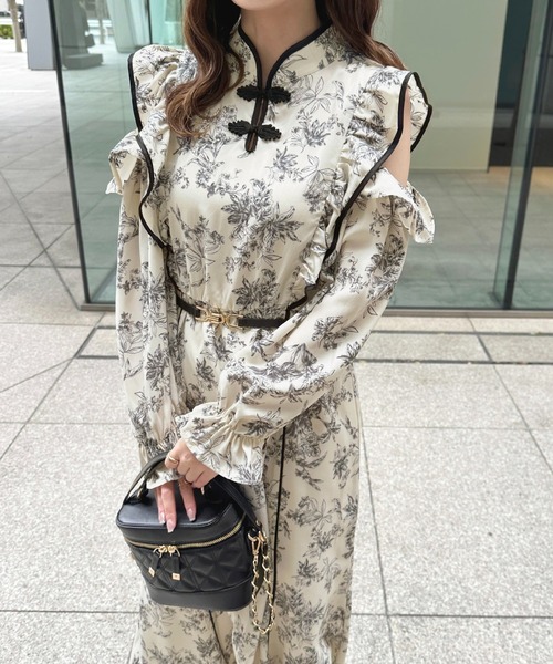 「apres jour」 長袖ワンピース X-LARGE レッド系その他 レディース_画像9