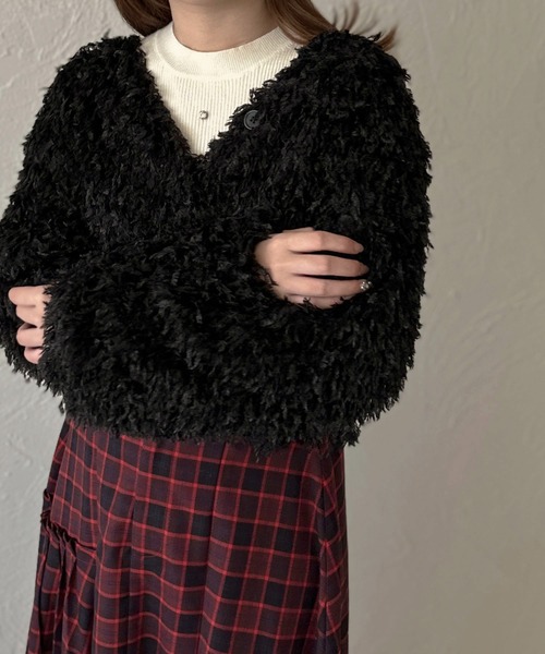 「apres jour clair」 カーディガン フリー ブラウン系その他 レディース_画像3