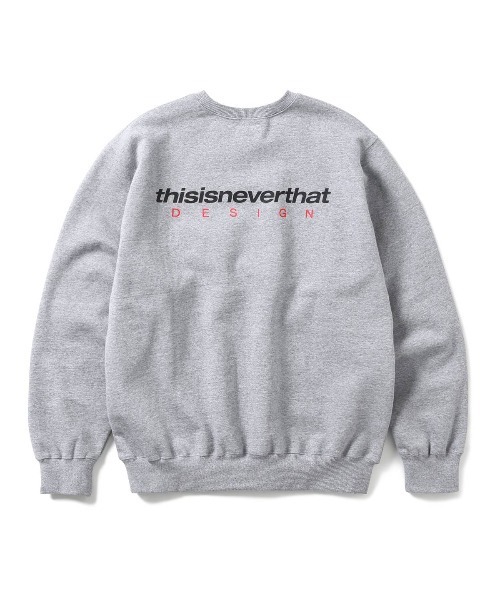 た*し様 thisisneverthat ロゴスウェット Lサイズ グレー thisisneverthat（ディスイズネバーザット） スウェットカットソー L