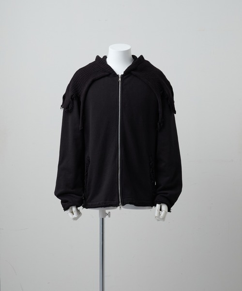 「GRANCY」 ジップアップパーカー M ブラック メンズ_画像4