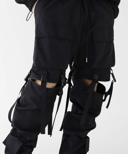 「minsobi」 カーゴパンツ FREE ブラック メンズ_画像2