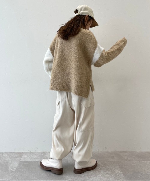 「niko and...」 カーゴパンツ MEDIUM カーキ レディース_画像3