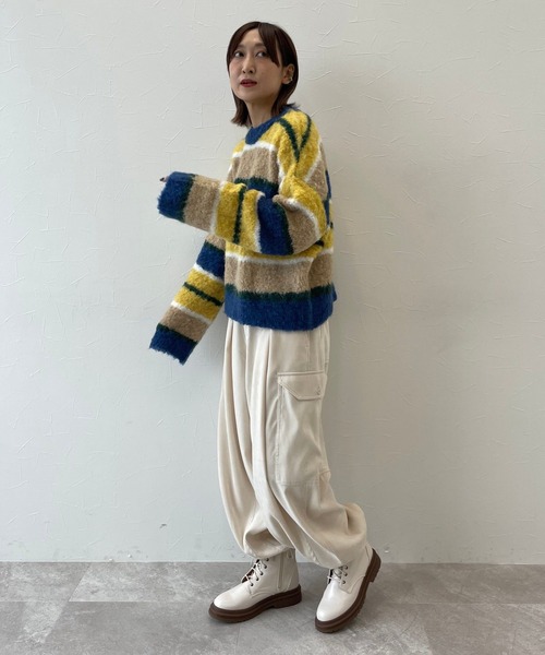 「niko and...」 カーゴパンツ MEDIUM カーキ レディース_画像6