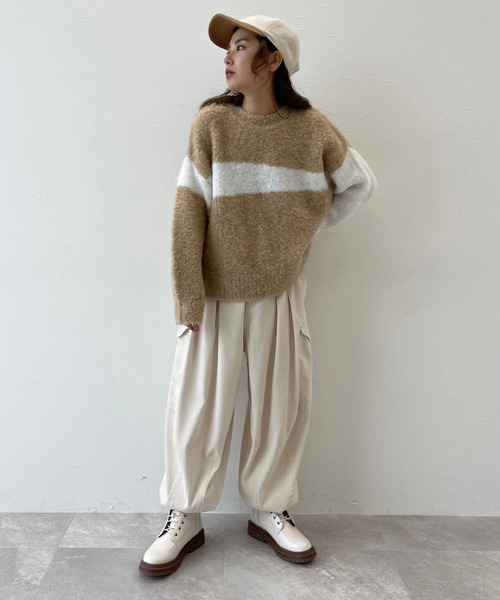 「niko and...」 カーゴパンツ MEDIUM カーキ レディース_画像7