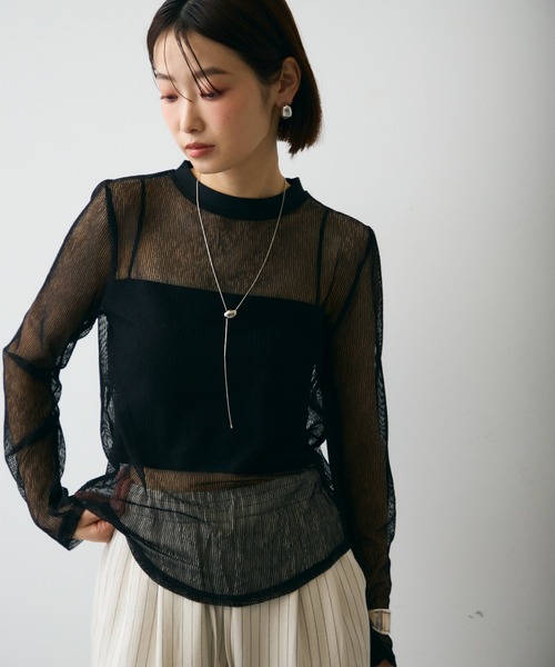 Trish（トリッシュ） tシャツ コードメッシュロングスリーブT