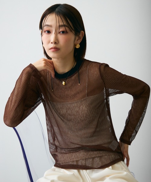 Trish（トリッシュ） tシャツ コードメッシュロングスリーブT