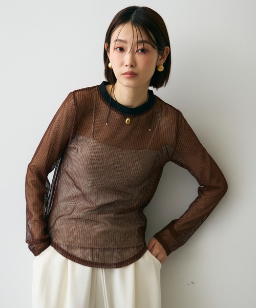 Trish（トリッシュ） tシャツ コードメッシュロングスリーブT