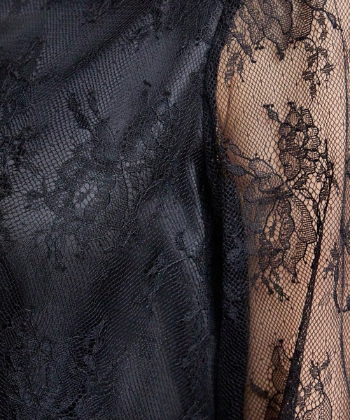 「AIMER」 7分袖ワンピース MEDIUM ブラック レディース_画像6