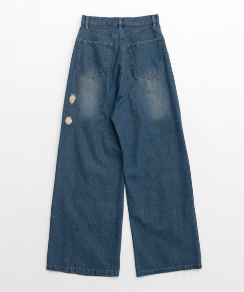 【新品/未使用】Maison Special 春ワイドデニムsize36/S MAISON SPECIAL（メゾンスペシャル） デニムパンツ 36 ブラック