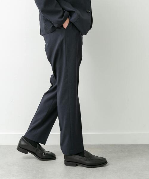 セレモニースーツ スラックス LIFE STYLE TAILOR　リネンライクコンフォータブル1タックパンツ メンズ_4