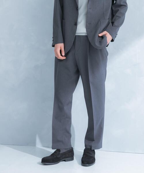 セレモニースーツ スラックス LIFE STYLE TAILOR　リネンライクコンフォータブル1タックパンツ メンズ_19