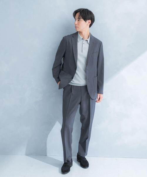 セレモニースーツ スラックス LIFE STYLE TAILOR　リネンライクコンフォータブル1タックパンツ メンズ_20