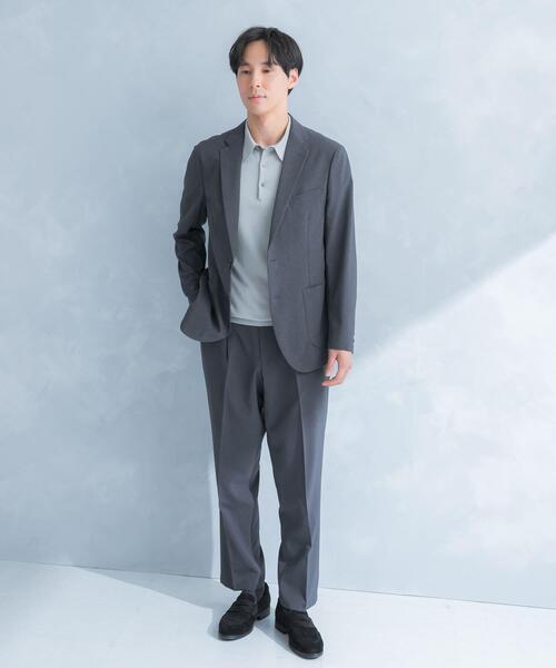 セレモニースーツ スラックス LIFE STYLE TAILOR　リネンライクコンフォータブル1タックパンツ メンズ_21