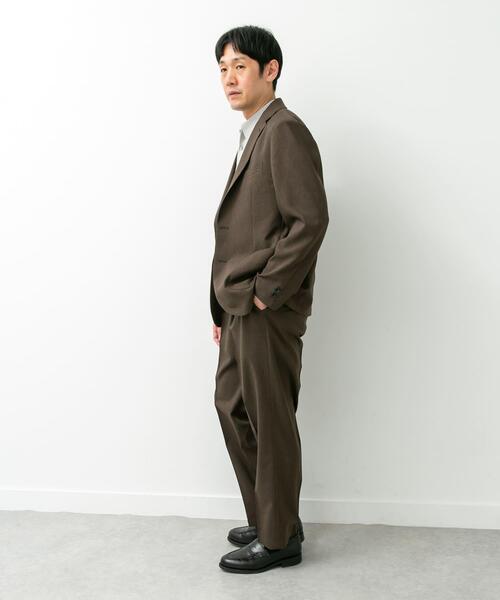 ANSNAM ブラウン スーツ スラックス URBAN RESEARCH DOORS（アーバンリサーチドアーズ） セレモニースーツ