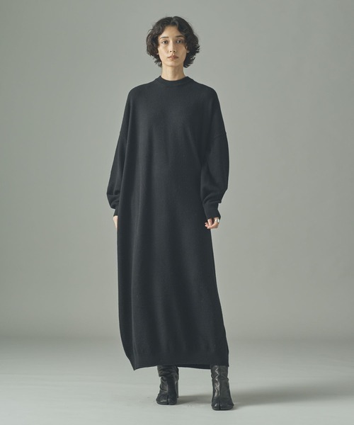 「Curensology」 ニットワンピース 38 レッド レディース_画像6