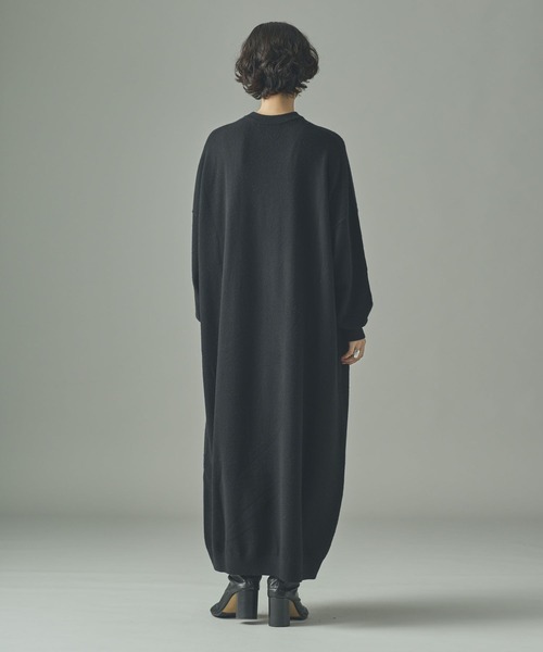 「Curensology」 ニットワンピース 38 レッド レディース_画像8