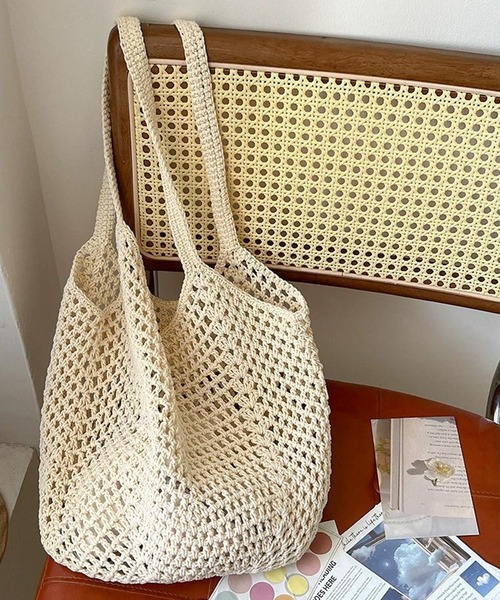 shyam inspiration ショルダーバッグ バッグ かぎ編みカラーショルダー