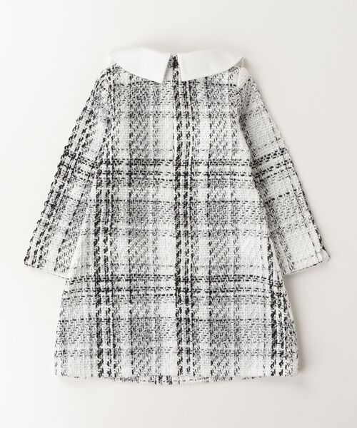 「Rora」 「KIDS」長袖ワンピース 120cm ホワイト×ブラック キッズ_画像2