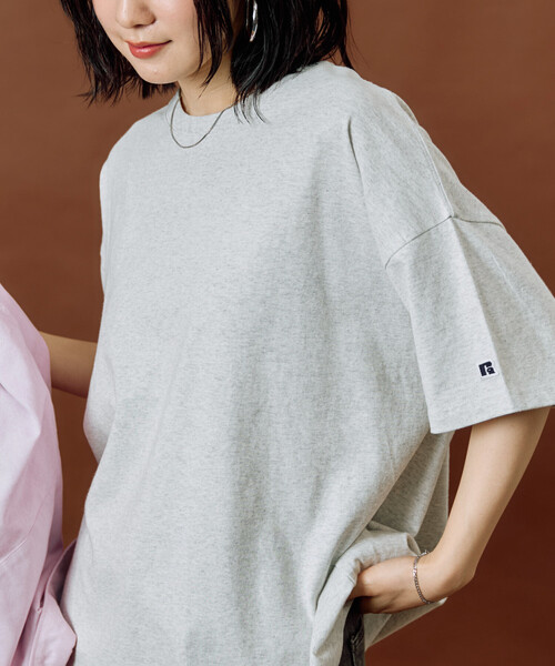 ラッセルビッグシルエット レディース FREAK'S STORE（フリークスストア） tシャツ 限定展開 RUSSELL