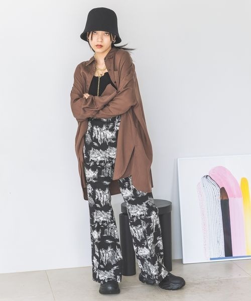 「JEANASIS」 イージーパンツ MEDIUM ベージュ系その他 レディース_画像4