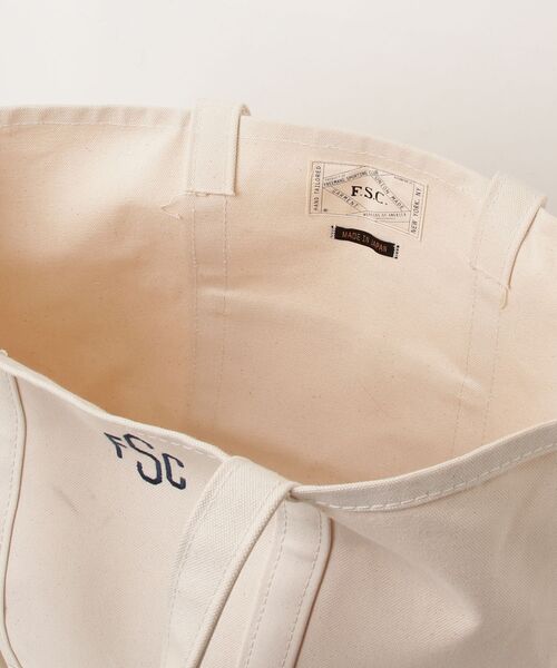 「FREEMANS SPORTING CLUB」 トートバッグ - ホワイト メンズ_画像4