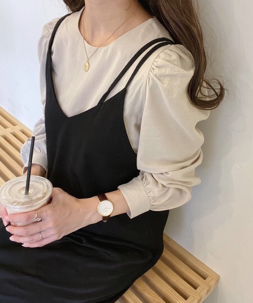 「junoah」 長袖ブラウス MEDIUM アイボリー レディース_画像7