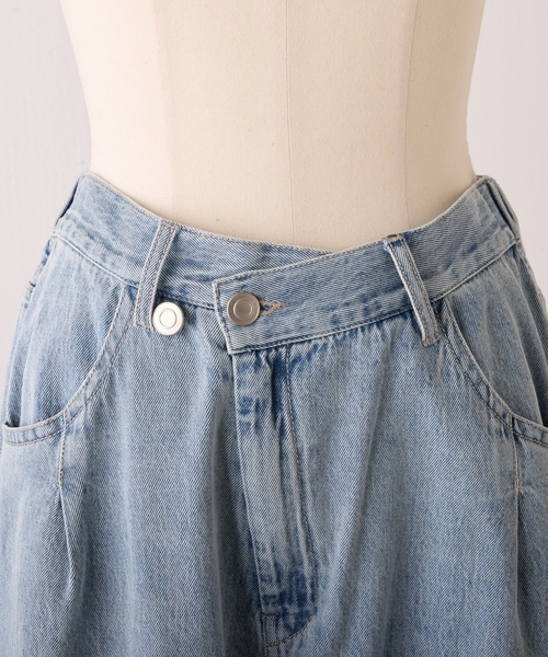 「BEARDSLEY」 デニムパンツ 0 ブルー レディース_画像6