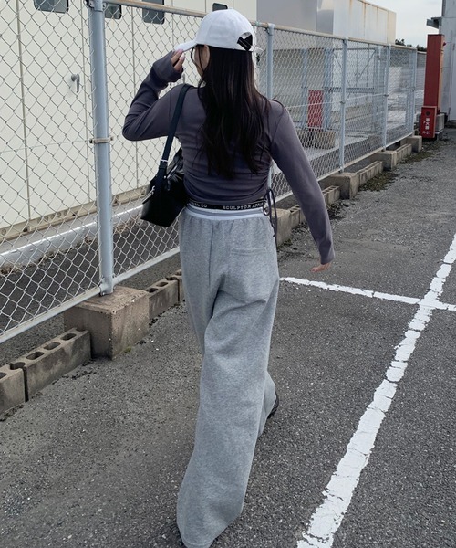 「non-hedge」 スウェットパンツ FREE オフホワイト レディース_画像8