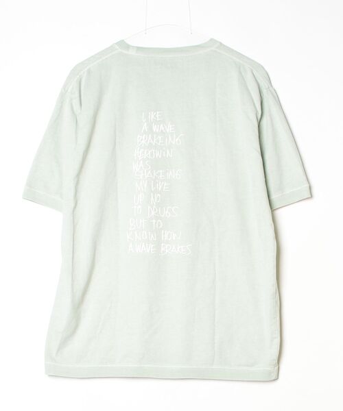 「INHERIT」 半袖Tシャツ M グリーン メンズ_画像2