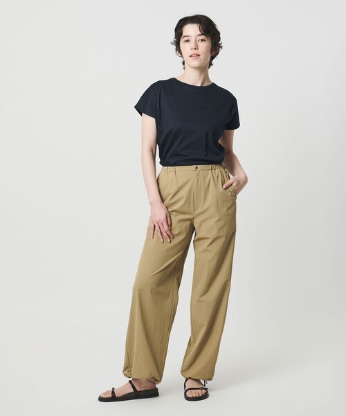 ワイドパンツ パンツ 「MARW UNITED ARROWS」ストレート イージーパンツ 撥水 レディースの画像