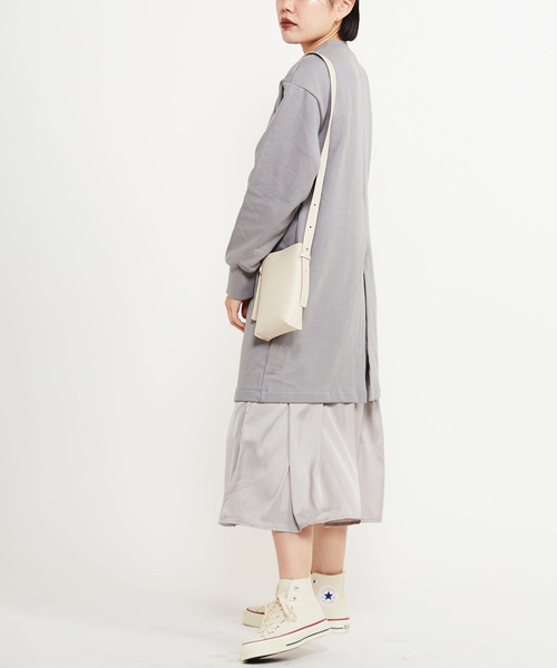 「CONVERSE TOKYO」 長袖ワンピース - ブラック レディース_画像5