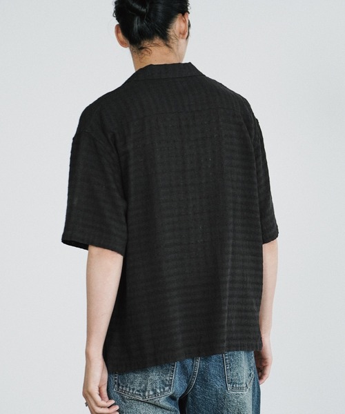 シャツ 半袖 GAUZE JACQUARD CHECK H/S SHIRT メンズ | WYM LIDNM | 15