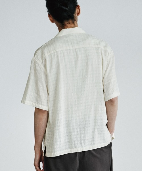 シャツ 半袖 GAUZE JACQUARD CHECK H/S SHIRT メンズ | WYM LIDNM | 17