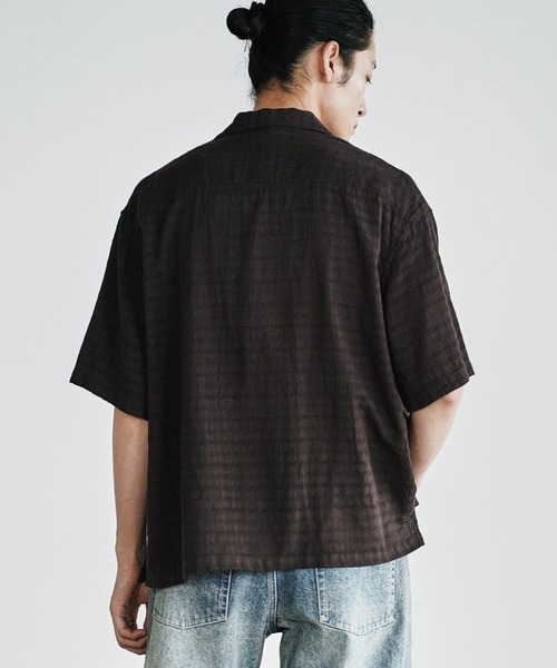 シャツ 半袖 GAUZE JACQUARD CHECK H/S SHIRT メンズ | WYM LIDNM | 21