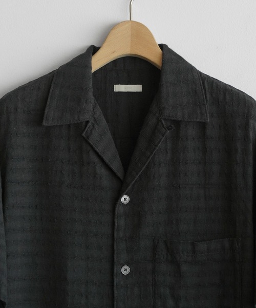 シャツ 半袖 GAUZE JACQUARD CHECK H/S SHIRT メンズ | WYM LIDNM | 23