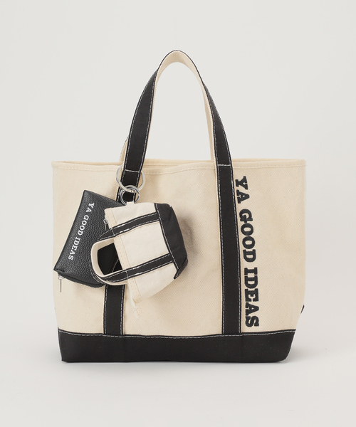 トートバッグ 「WEB限定 / 追加」YA GOOD IDEAS YA BIG＆MINI TOTE M　2 レディースの画像