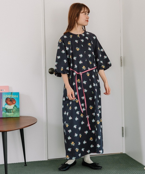 「POU DOU DOU」 半袖ワンピース 3 グレー レディース_画像9