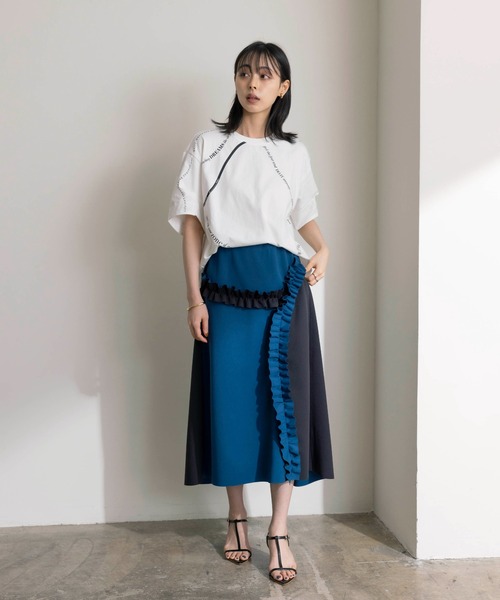 「Eimee Law」 半袖カットソー 38 オフホワイト レディース_画像4