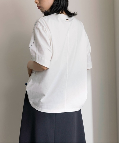 「Eimee Law」 半袖カットソー 38 オフホワイト レディース_画像8